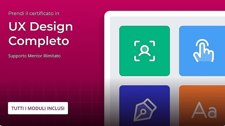 Corso UX Design Completo — copertina del corso